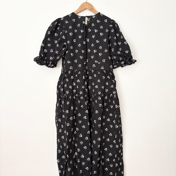 & other stories floral puff sleeve midi dress - Picture 7 of 8